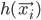 h(\vec{x_i})