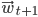 \vec{w}_{t+1}
