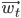 \vec{w_t}