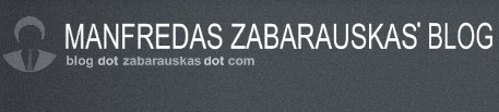 Manfredas Zabarauskas' Blog